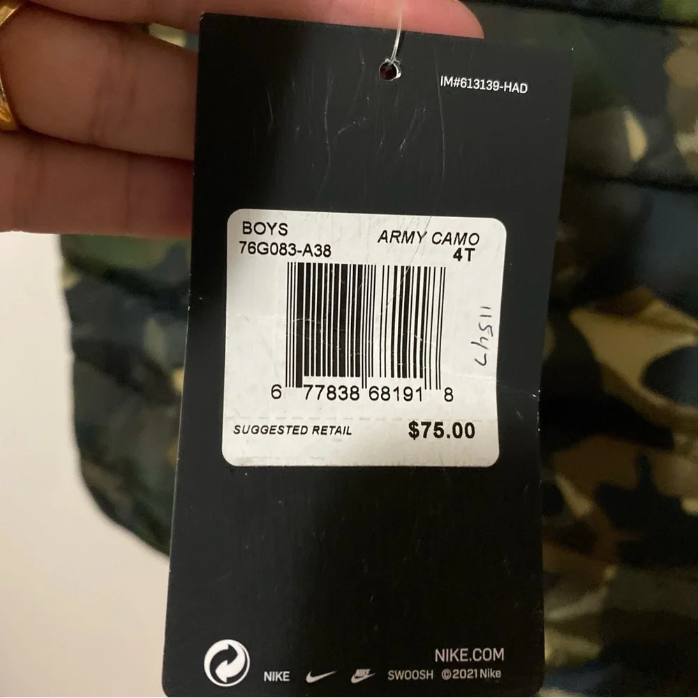 Boy’s Camo Nike Coat
